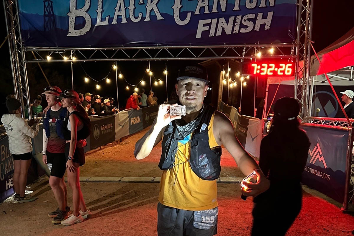 Harold Bennally Black Canyon 100k finish