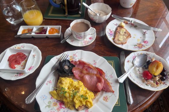 Andy Suiter 2025 LEJOG breakfast