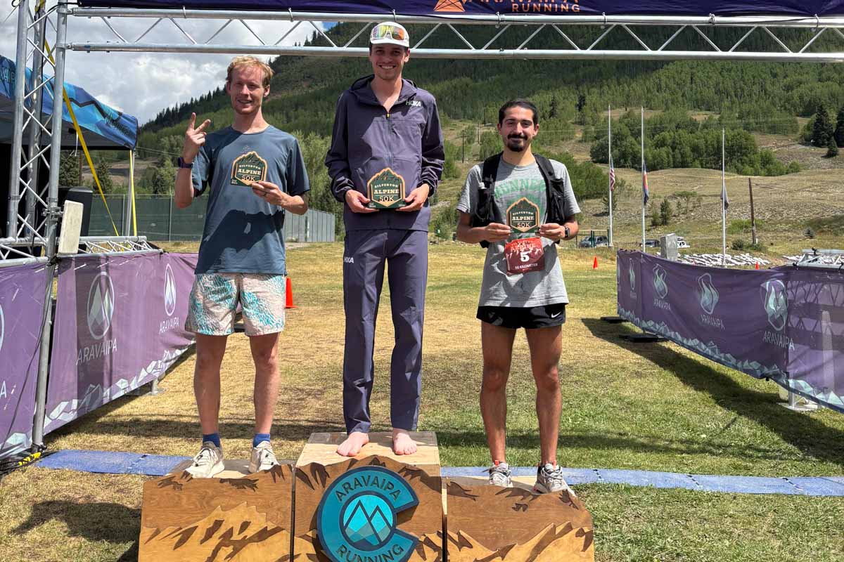 2026 Silverton Alpine Run 50k men's podium