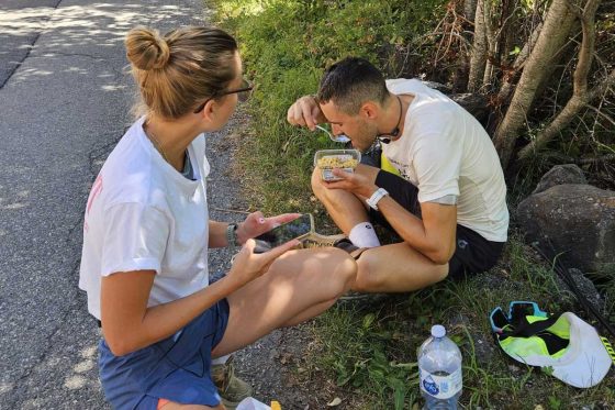 Frédéric Splendore 2026 Via Alpina FKT eating