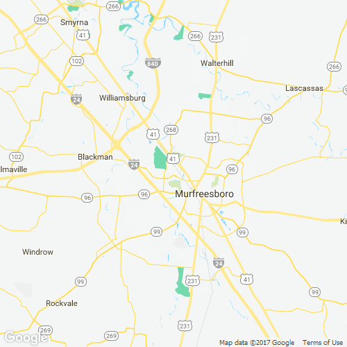 Murfreesboro Zip Code Map