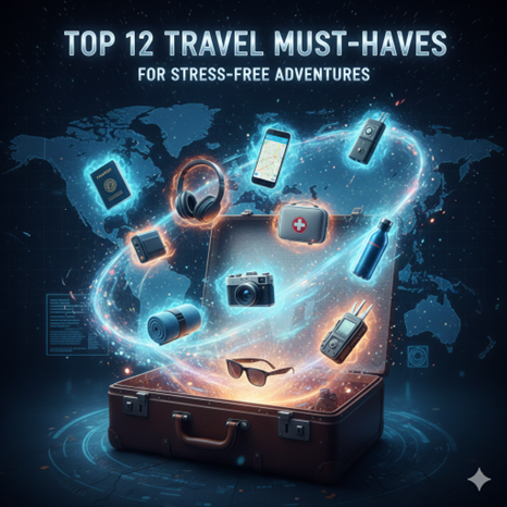 Top 12 Travel Must-Haves for Stress-Free Adventures
