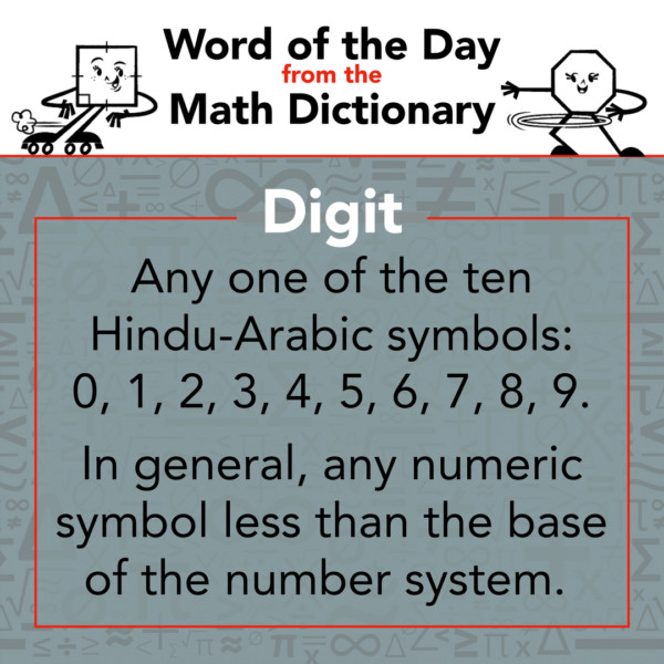 Math Word of the Day - Week of December 20