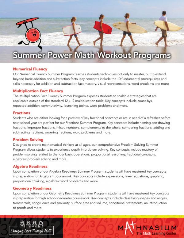 Summer math programs rockford catch up get ahead