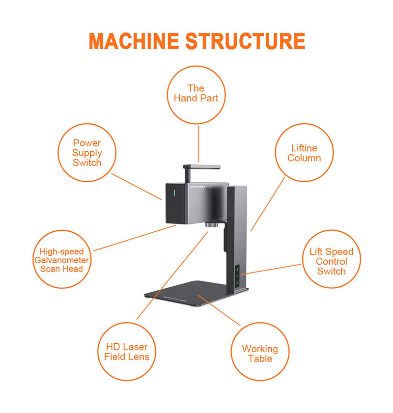 Full Automatic Desktop Mini Portable Laser Marking Machine