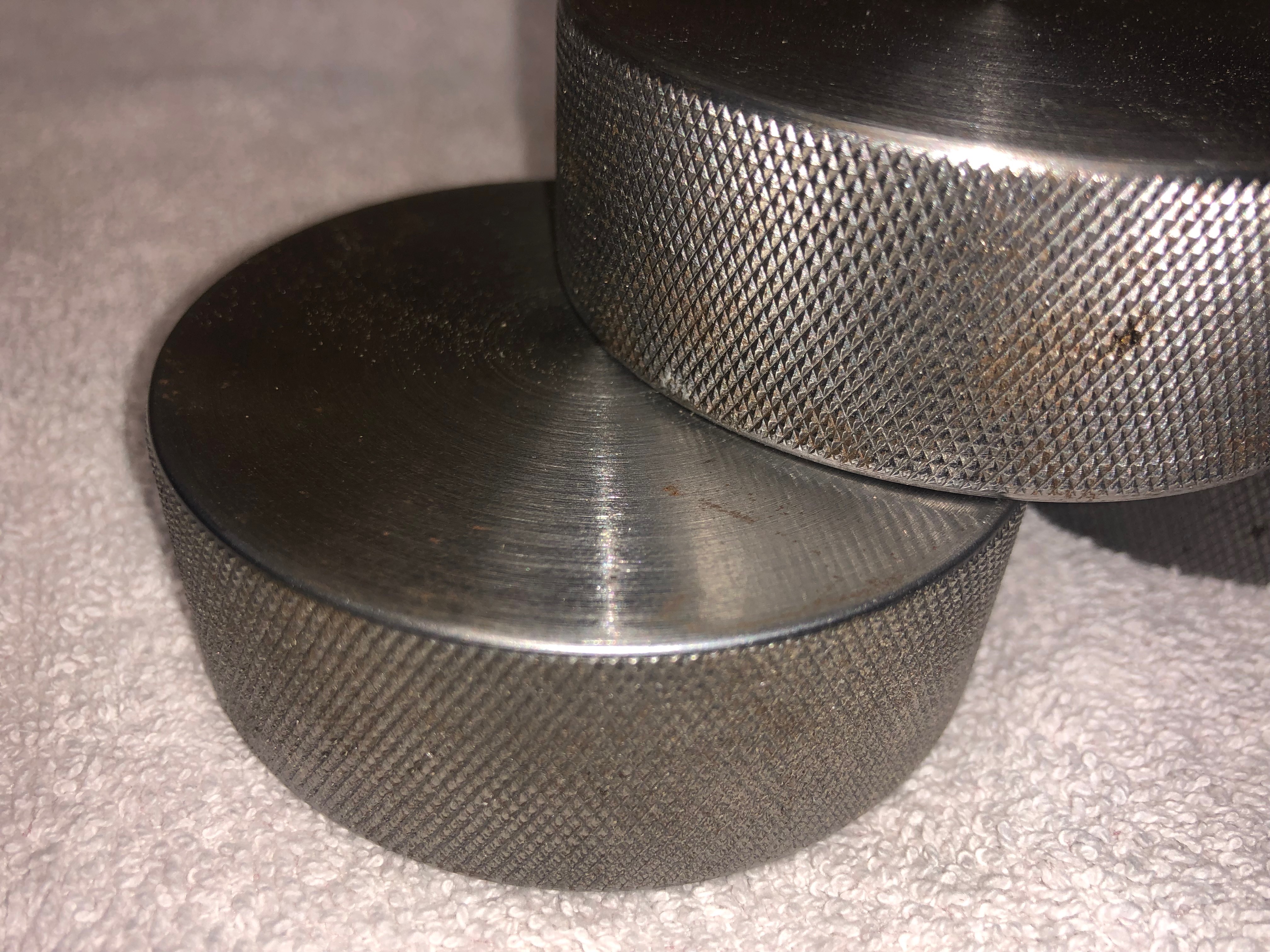 Hockey Training Puck Hard Steel 2 Pounds Stick Handling Passing