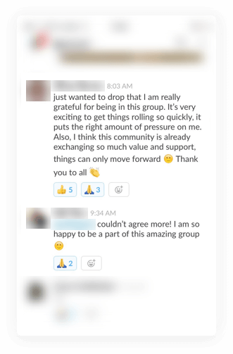 the community slack group