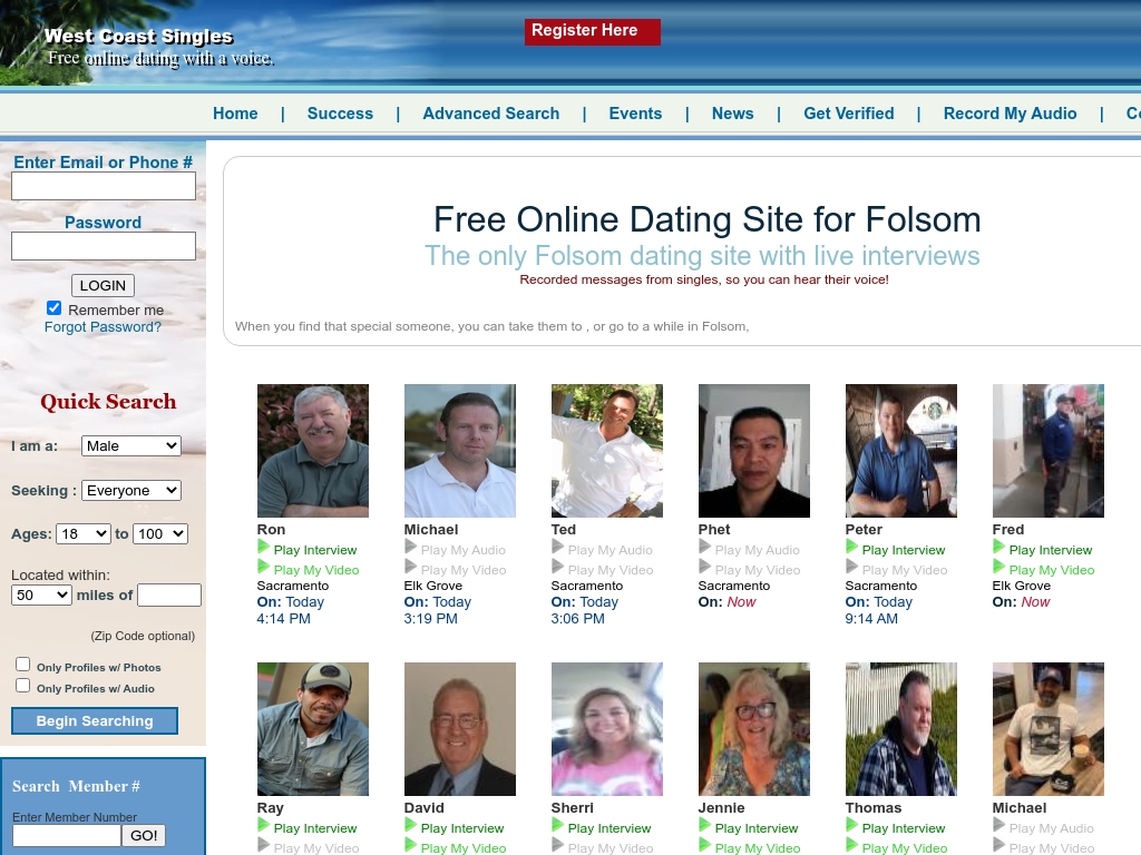Free Dating Pages In Folsom