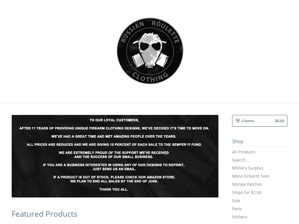 Russian Roulette Clothing Traffic Stats