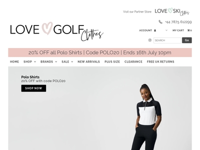 plus size ladies golf clothes uk