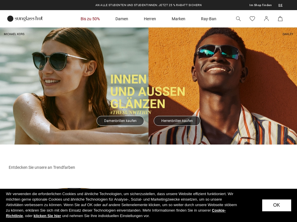 Sunglass hut on sale usa website