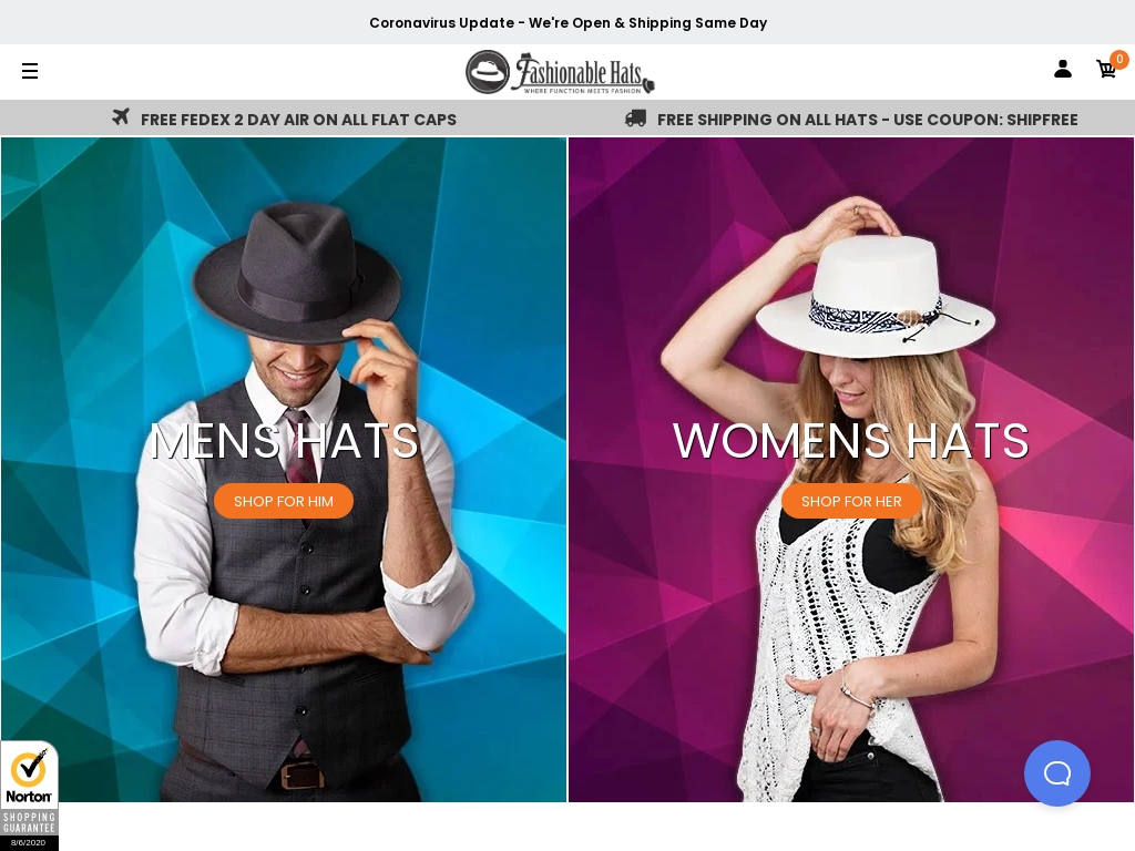 hat websites with free shipping