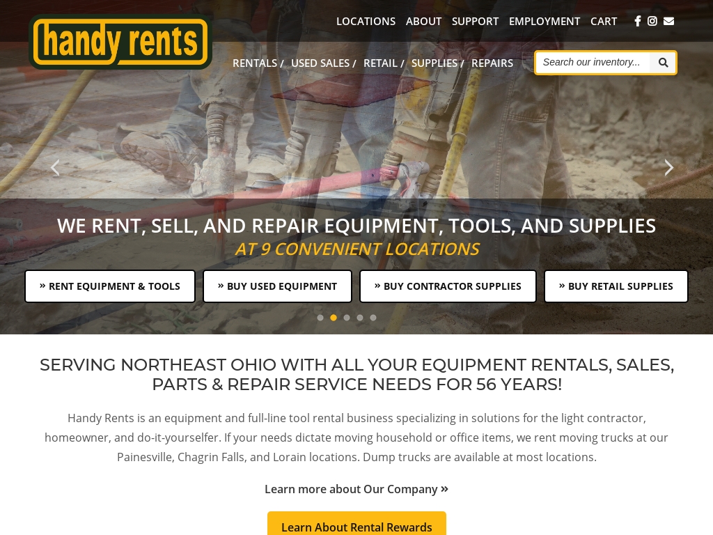 Equipment Rentals and Sales in Cleveland OH