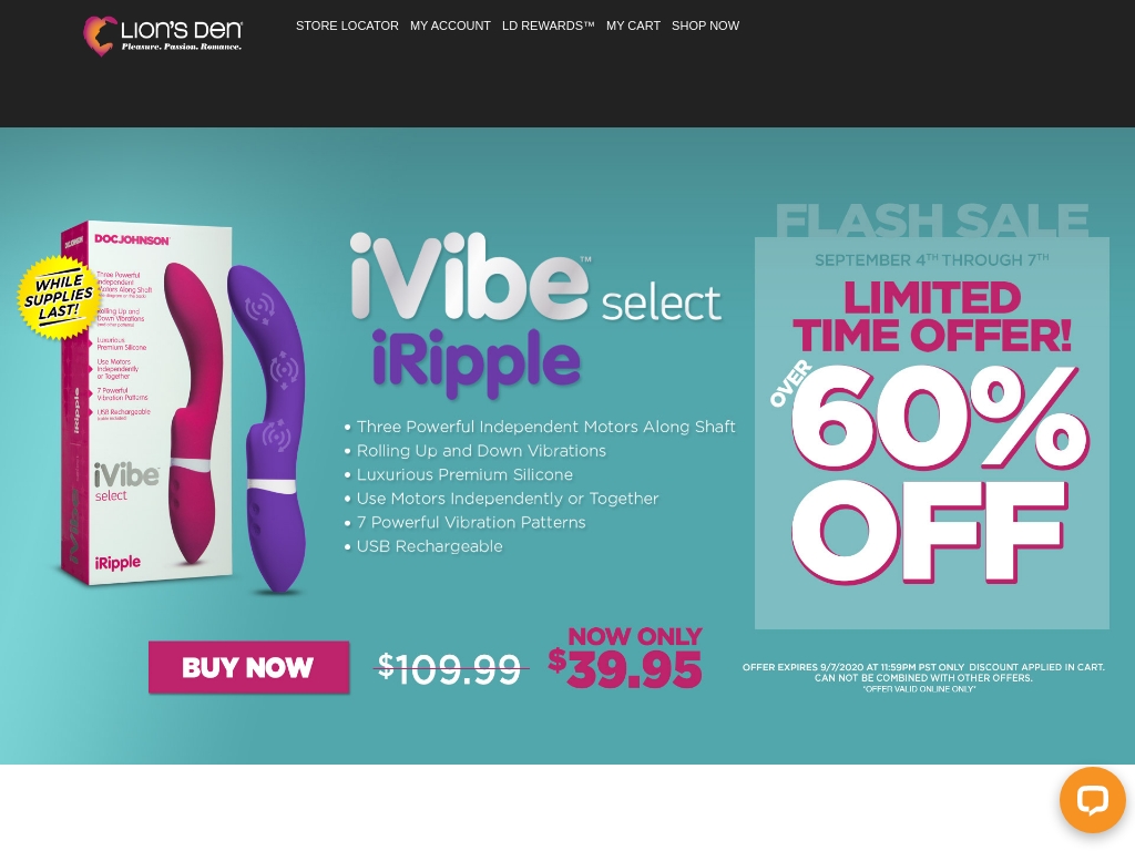 Website Designs For Sex Toy Sellers