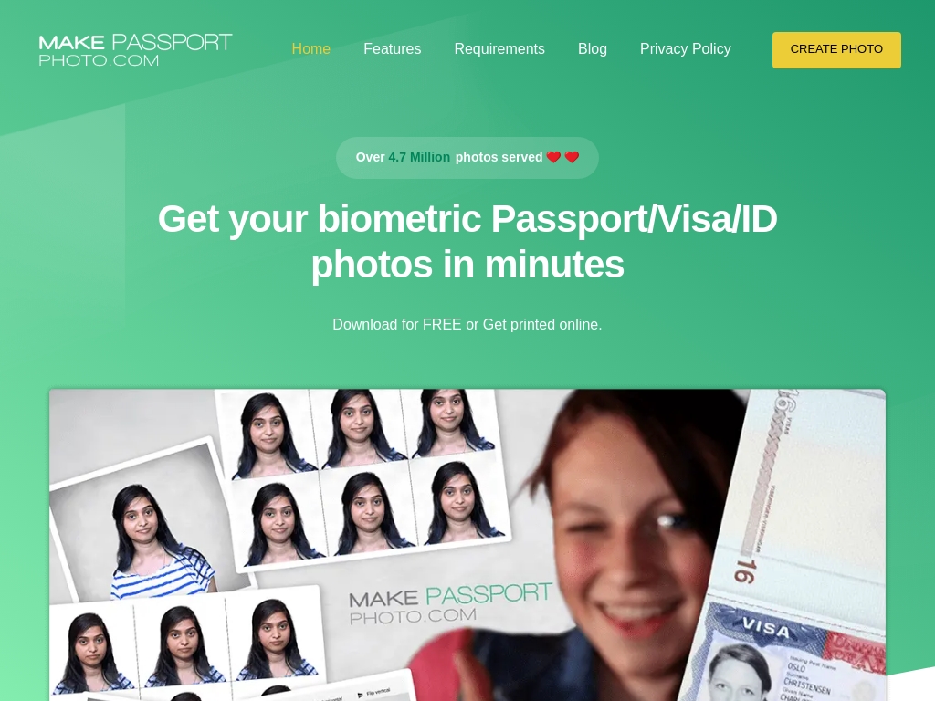 Make passport. Create Passport online. Passport Generator online. Free Passport photo. Passport creator.
