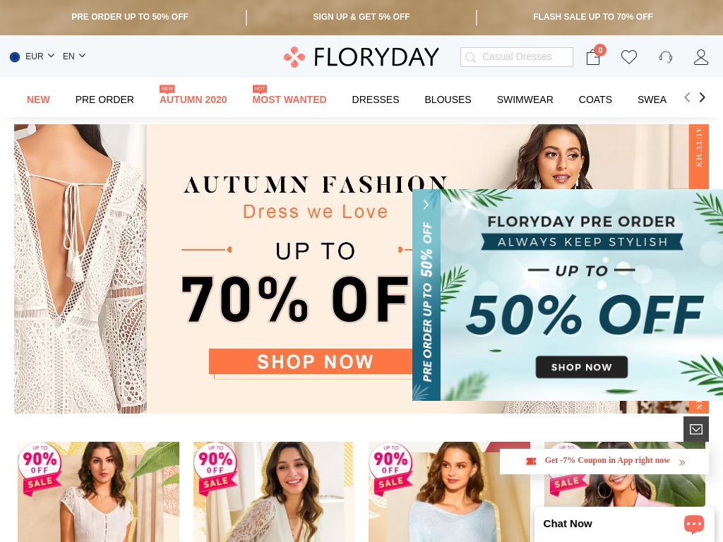 Women's clearance fashion websites