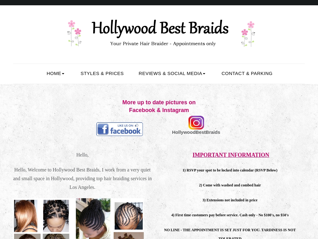 Professional hair braiding services in Los Angeles