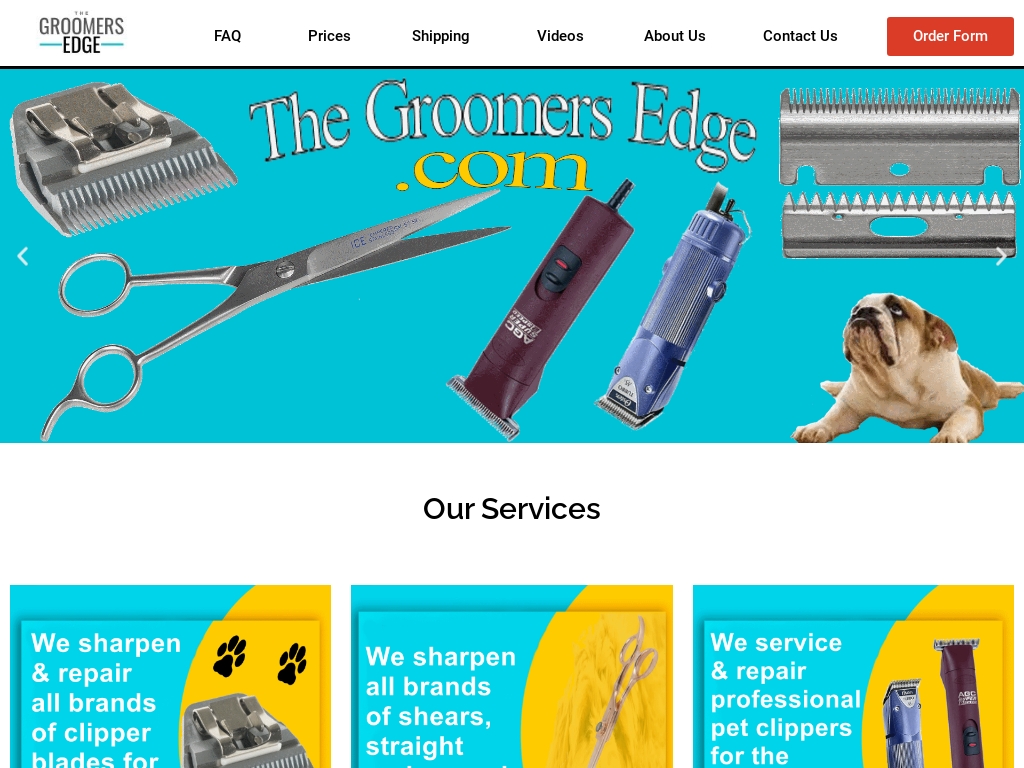 The Groomers Edge – Clipper Blade Sharpening