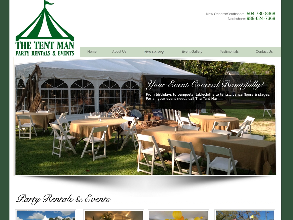 J & j online tent and party rentals