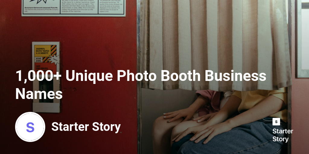1,000+ Unique Photo Booth Business Names Starter Story