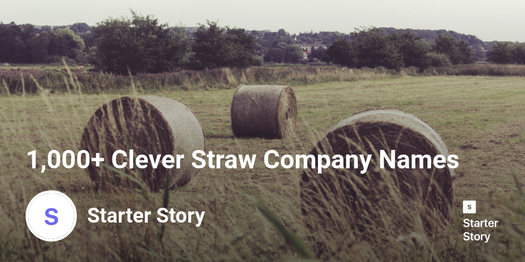 1,000+ Clever Straw Company Names Starter Story