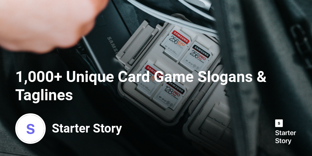 1,000+ Unique Card Game Slogans & Taglines Starter Story