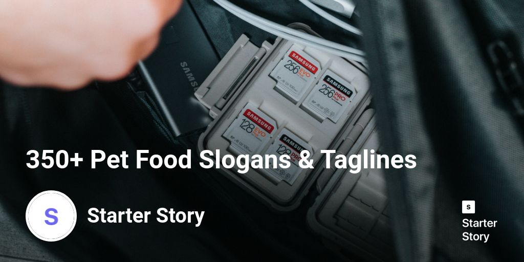350+ Pet Food Slogans & Taglines Starter Story