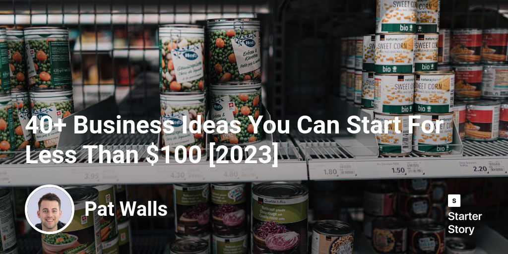 40+ Business Ideas You Can Start For Less Than $100 [2024] - Starter