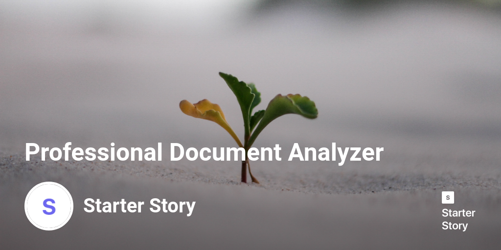 Professional Document Analyzer - Starter Story
