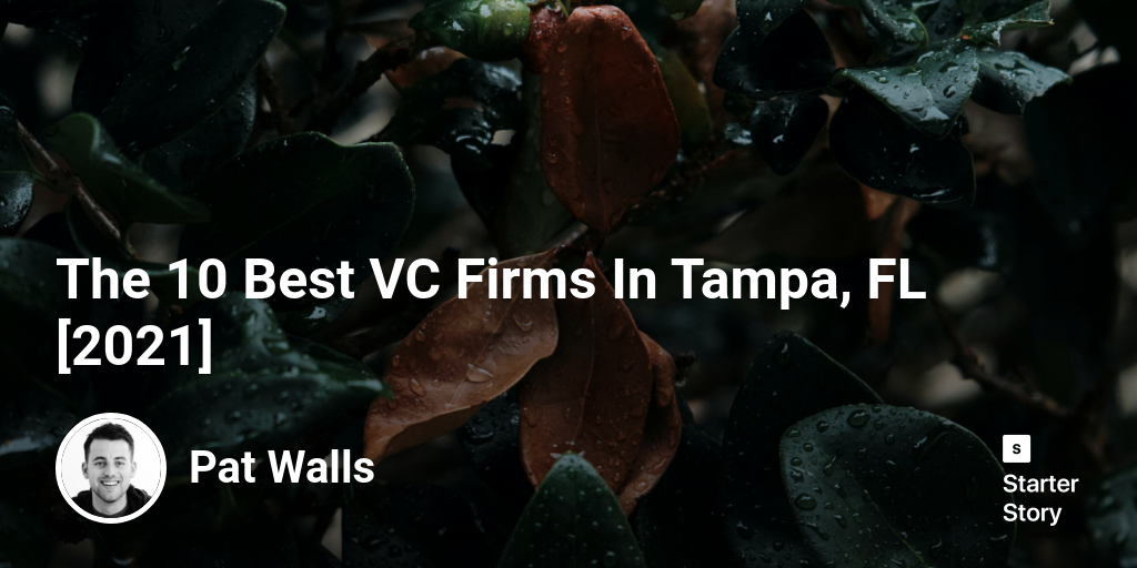 The 10 Best VC Firms In Tampa, FL [2024] Starter Story