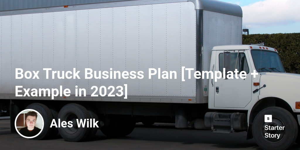 amazon box truck business plan