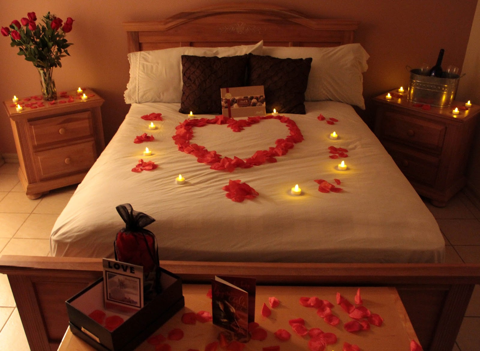 romantic date setup