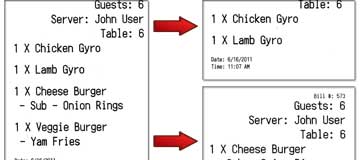 VisionRMS Kitchen Receipt