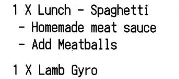 VisionRMS Kitchen Receipt