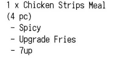 VisionRMS Kitchen Receipt