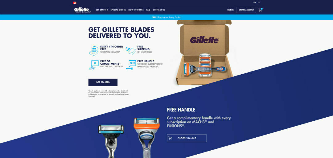 Gillette On Demand
