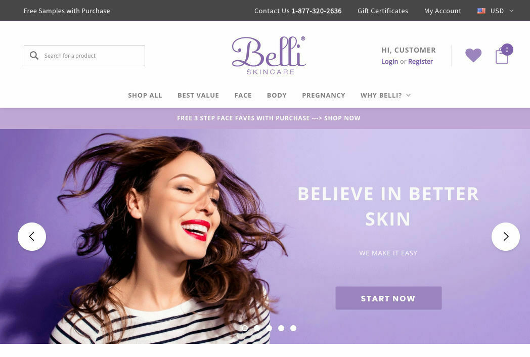 image skincare website