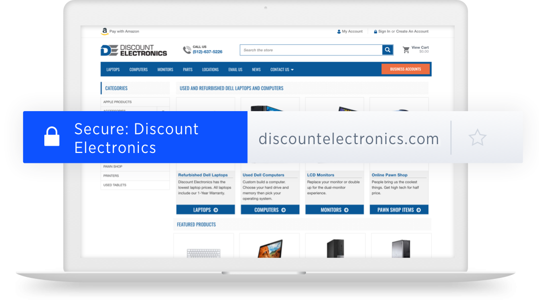 collage storefront security discount electronics