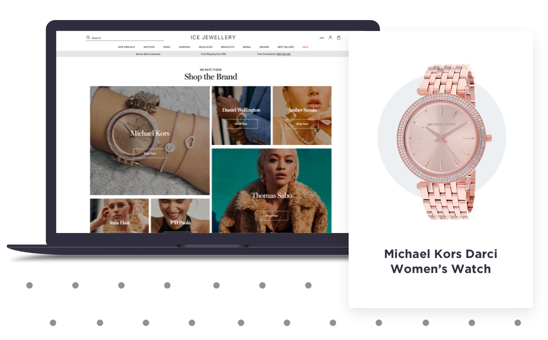报价图像店面产品手表冰首饰
