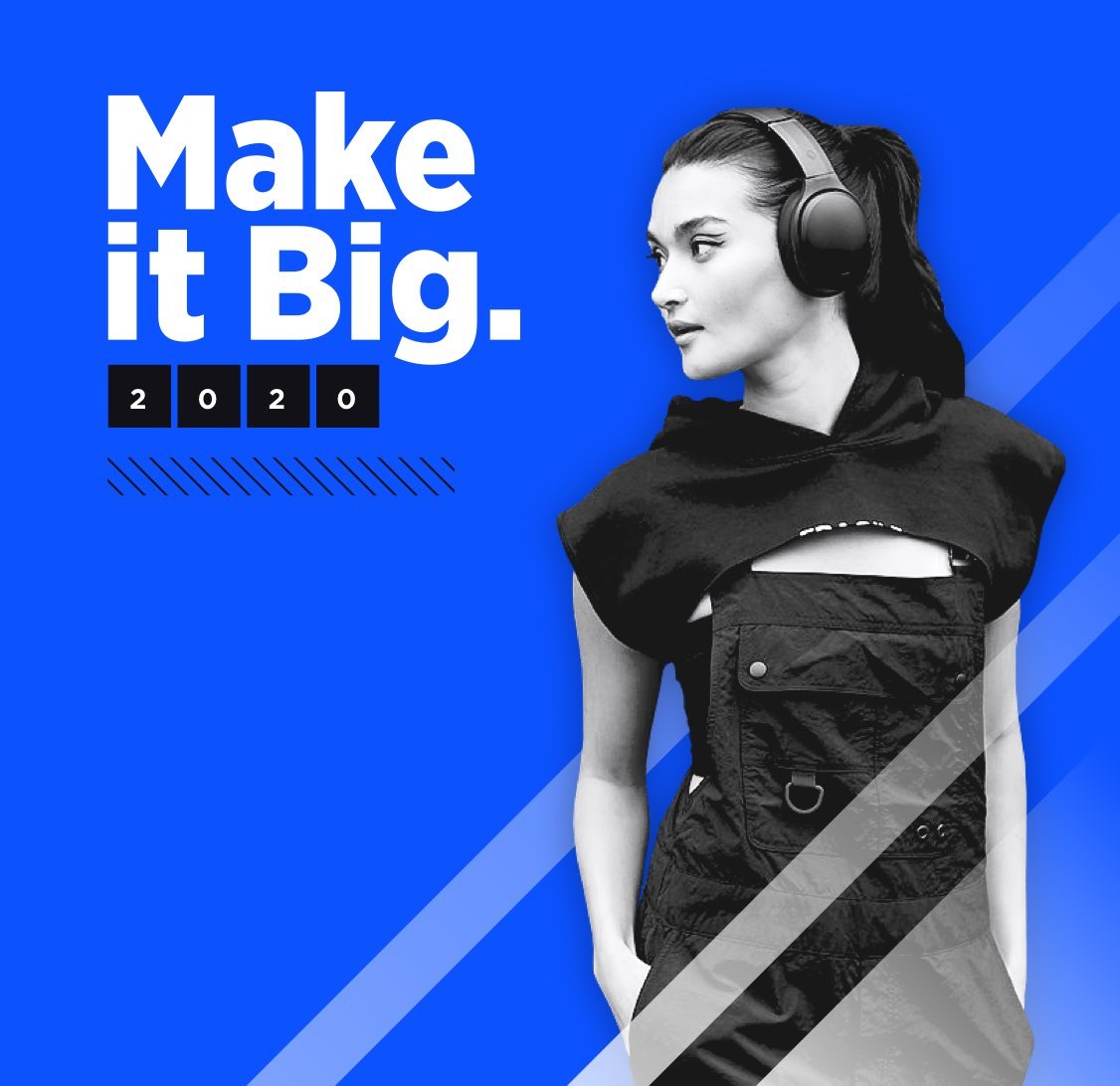 Webinar Thumbnail Make It Big 2020 Person Headphones Make It Big