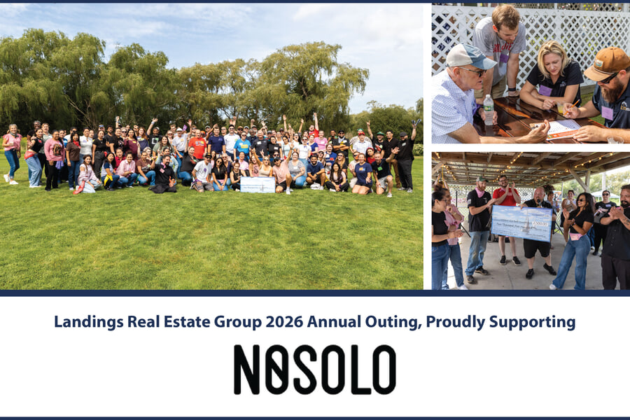 NOSOLO | Landings Real Estate Group held its 2026 Northeast Annual Company Outing on September 9th, bringing the team together for a day of food, games, and friendly competition. The Corporate Survivor portion of events was hosted by the wonderful team at TeamBonding, who kept the day running and the challenges lively. Together, the team raised $2,500 for the NOSOLO Gives Back Foundation, which raises mental health awareness and supports related programs.