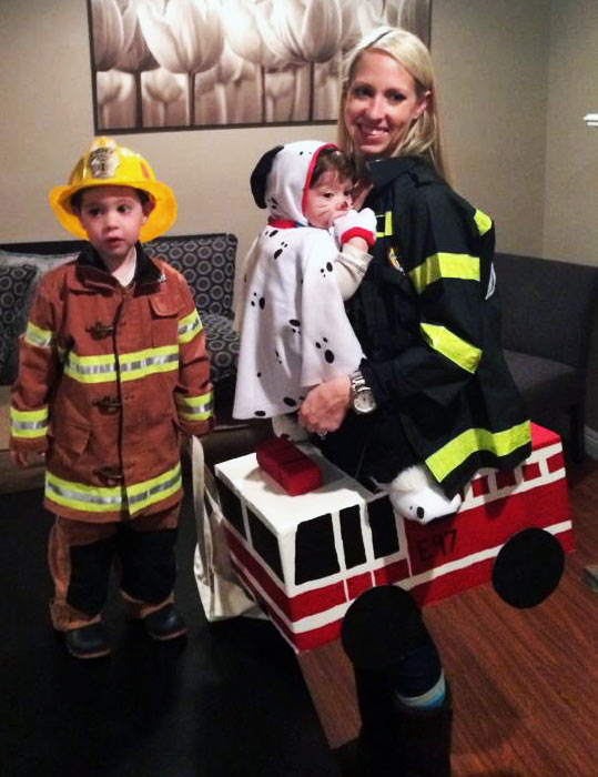 firefighter baby carrier