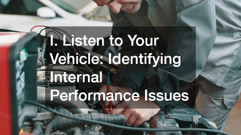 I. Listen to Your Vehicle: Identifying Internal Performance Issues