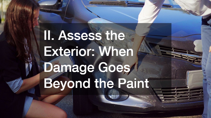 II. Assess the Exterior: When Damage Goes Beyond the Paint