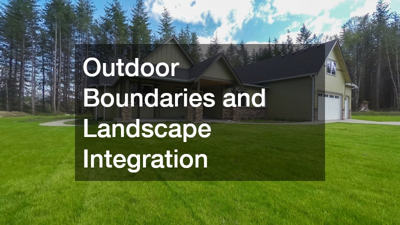 Outdoor Boundaries and Landscape Integration