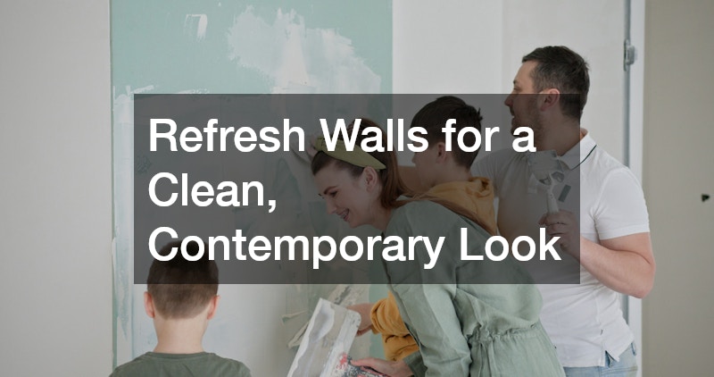 Refresh Walls for a Clean, Contemporary Look