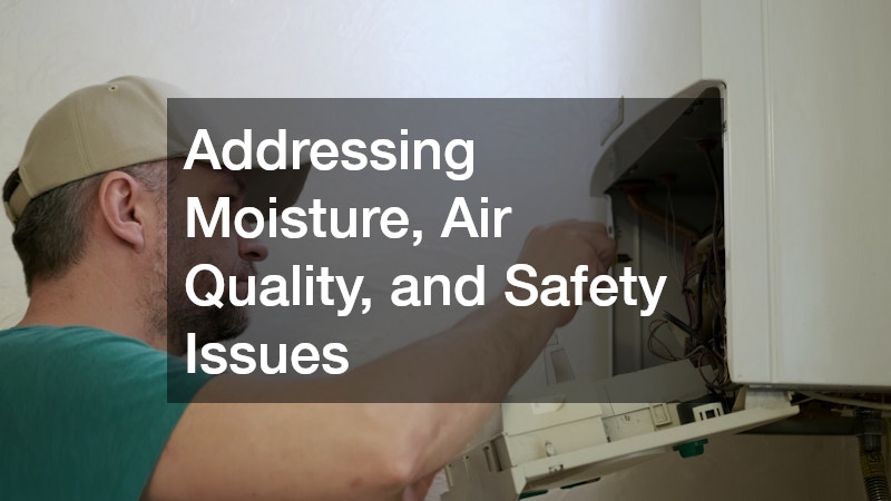 Addressing Moisture, Air Quality, and Safety Issues