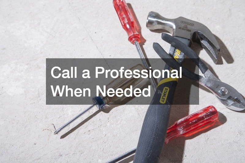 Call a Professional When Needed