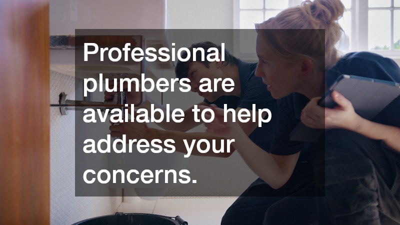 Professional plumbers are available to help address your concerns.