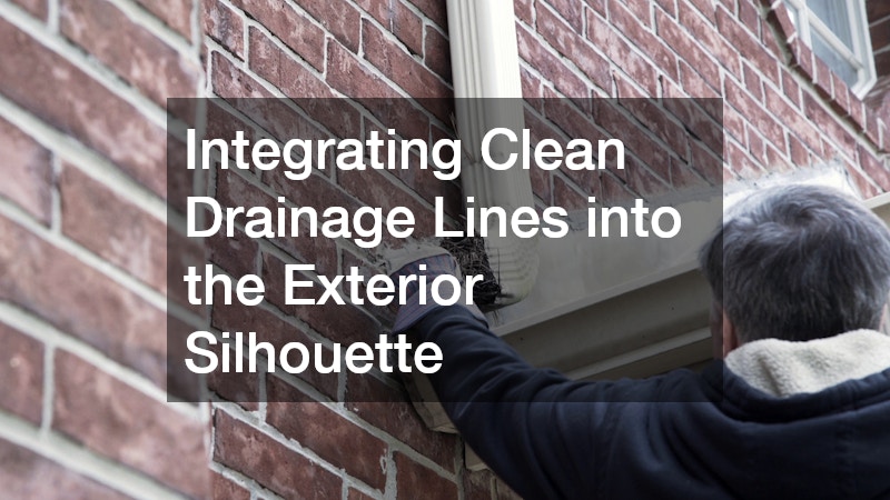 Integrating Clean Drainage Lines into the Exterior Silhouette